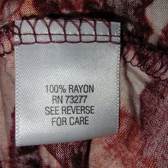 Simply Vera Vera Wang Pink and Brown Abstract Dress - Picture 6 of 8